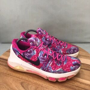 Nike Women's Floral Pink Purple Athletic Shoes